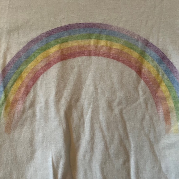 Rainbow cropped top t-shirt - Picture 2 of 3
